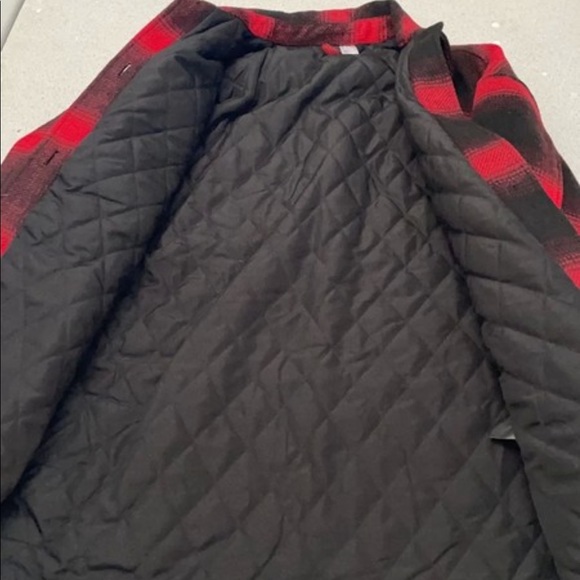 Oversized quilted flannel jacket - Picture 4 of 5